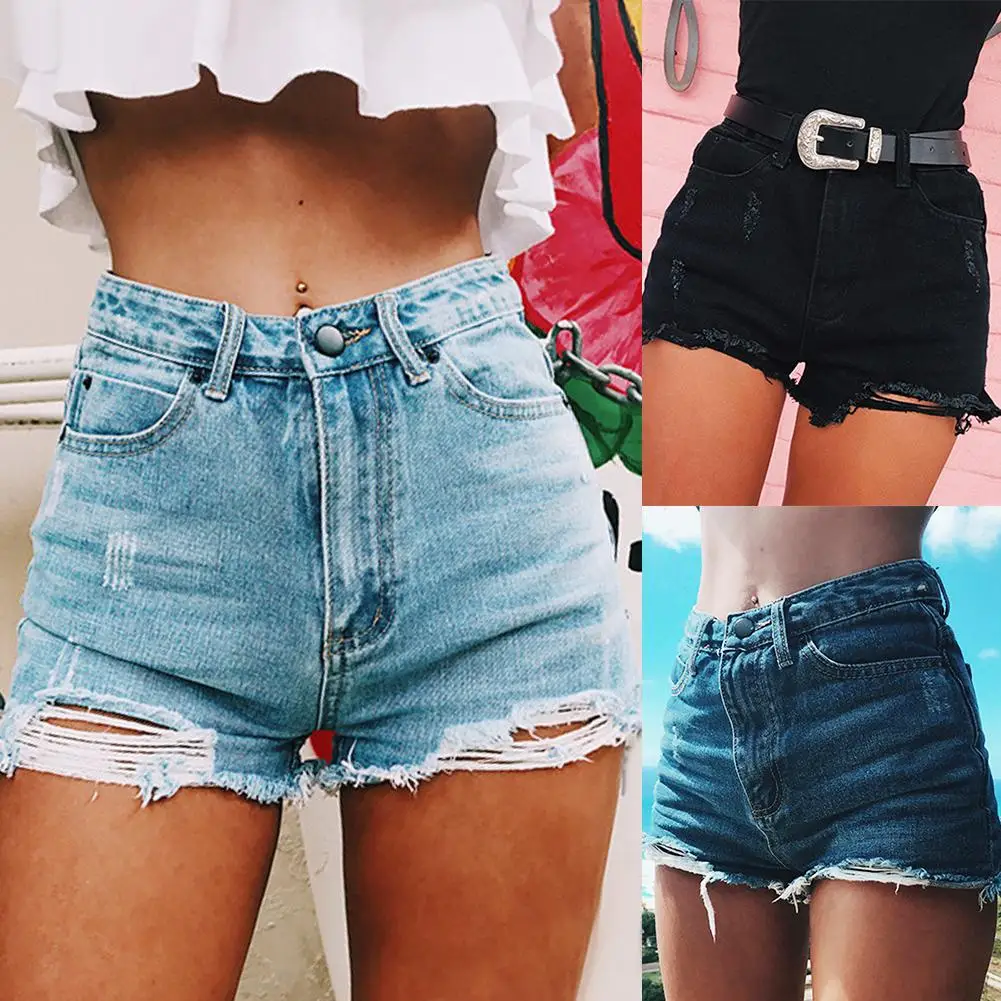 Fashion Female Ripped Frayed Hole High Waist Denim Shorts Summer Women Lady Casual Loose Streetwear Jeans Hot Pants With Zipper
Fashion Female Ripped Frayed Hole High Waist Denim Shorts Summer Women Lady Casual Loose Streetwear Jeans Hot Pants With Zipper