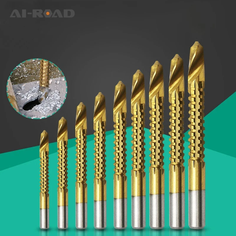 6pcs 3-8mm Titanium Coated HSS Drill Bit Electric Drill Plastic Metal Hole Grooving Drill Saw Carpenter Woodworking Tools
6pcs 3-8mm Titanium Coated HSS Drill Bit Electric Drill Plastic Metal Hole Grooving Drill Saw Carpenter Woodworking Tools