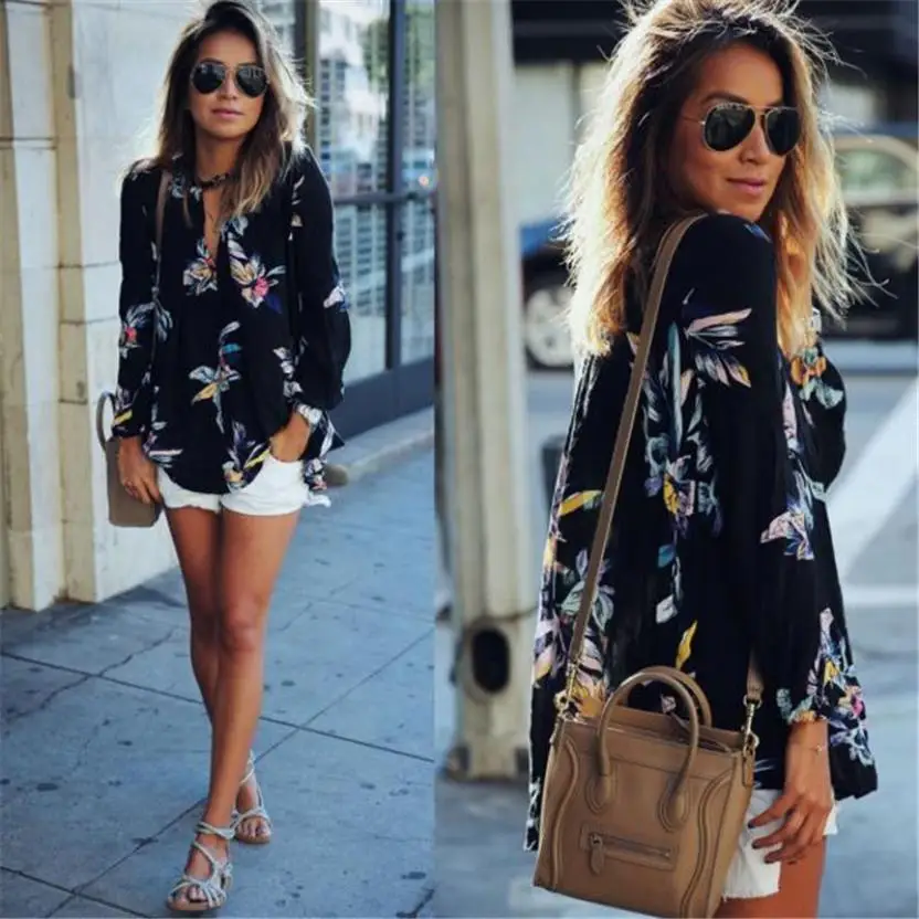 KANCOOLD T-Shirt new high quality Chiffon fashion Floral Printing Loose Long Sleeve T-Shirt Tops T-shirt women JAN29
KANCOOLD T-Shirt new high quality Chiffon fashion Floral Printing Loose Long Sleeve T-Shirt Tops T-shirt women JAN29