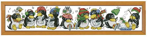 Christmas penguin DIY Craft Stich Cross Stitch Package Cotton Fabric Needlework Embroidery Crafts Counted Cross-Stitching Kit
Christmas penguin DIY Craft Stich Cross Stitch Package Cotton Fabric Needlework Embroidery Crafts Counted Cross-Stitching Kit