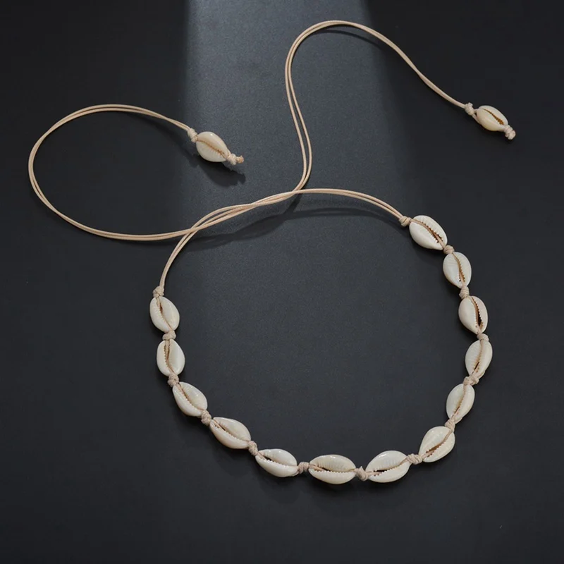 Bohemian Leisure Shell Rope Necklace Women Handmade Seashell Short Clavicle Choker Chain Necklace Collares Jewelry
Bohemian Leisure Shell Rope Necklace Women Handmade Seashell Short Clavicle Choker Chain Necklace Collares Jewelry