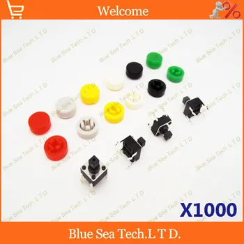 1000 Pcs Tactile Push Button Switch Cap,micro Switch button Cap 6 Color for 6*6*7.3mm button switch Free shipping
1000 Pcs Tactile Push Button Switch Cap,micro Switch button Cap 6 Color for 6*6*7.3mm button switch Free shipping