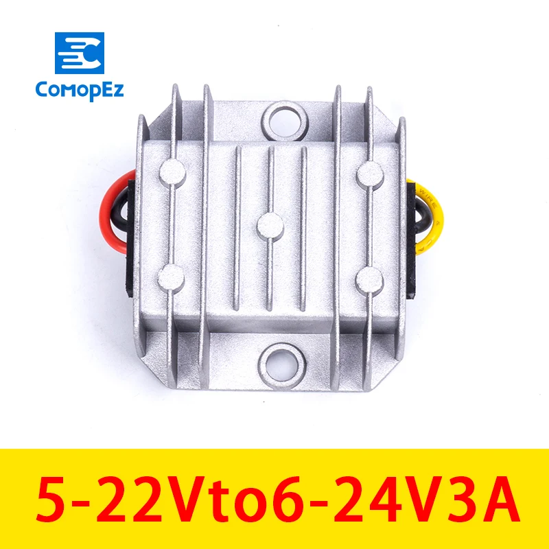5-22V To 6-24V 3A Step Down DC Buck Converter Module Power Supply Transformer For Car Alarm Radio Electromotor
5-22V To 6-24V 3A Step Down DC Buck Converter Module Power Supply Transformer For Car Alarm Radio Electromotor