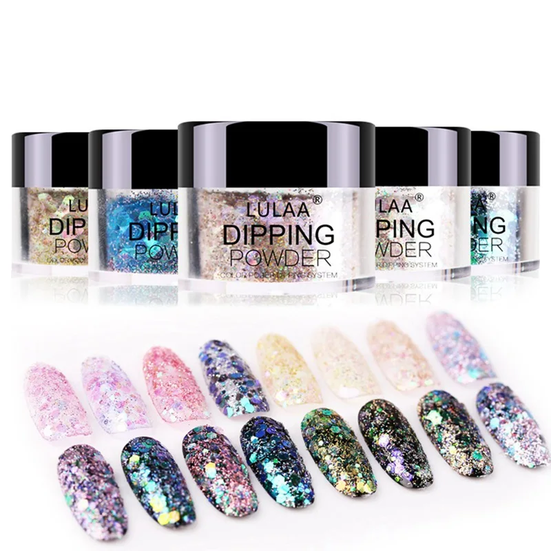 18g Laser Mixed Nail Glitter Dipping Powder Sequins Shinning Colorful Nail Flakes 3d DIY Charm Dust For Nail Art Decals
18g Laser Mixed Nail Glitter Dipping Powder Sequins Shinning Colorful Nail Flakes 3d DIY Charm Dust For Nail Art Decals