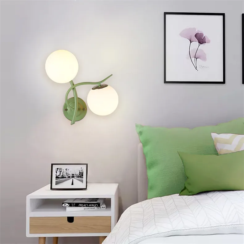Modern nordic glass ball wall lamp fixture creative LED art deco simple light living room bedroom room bedside hotel lamp E27
Modern nordic glass ball wall lamp fixture creative LED art deco simple light living room bedroom room bedside hotel lamp E27