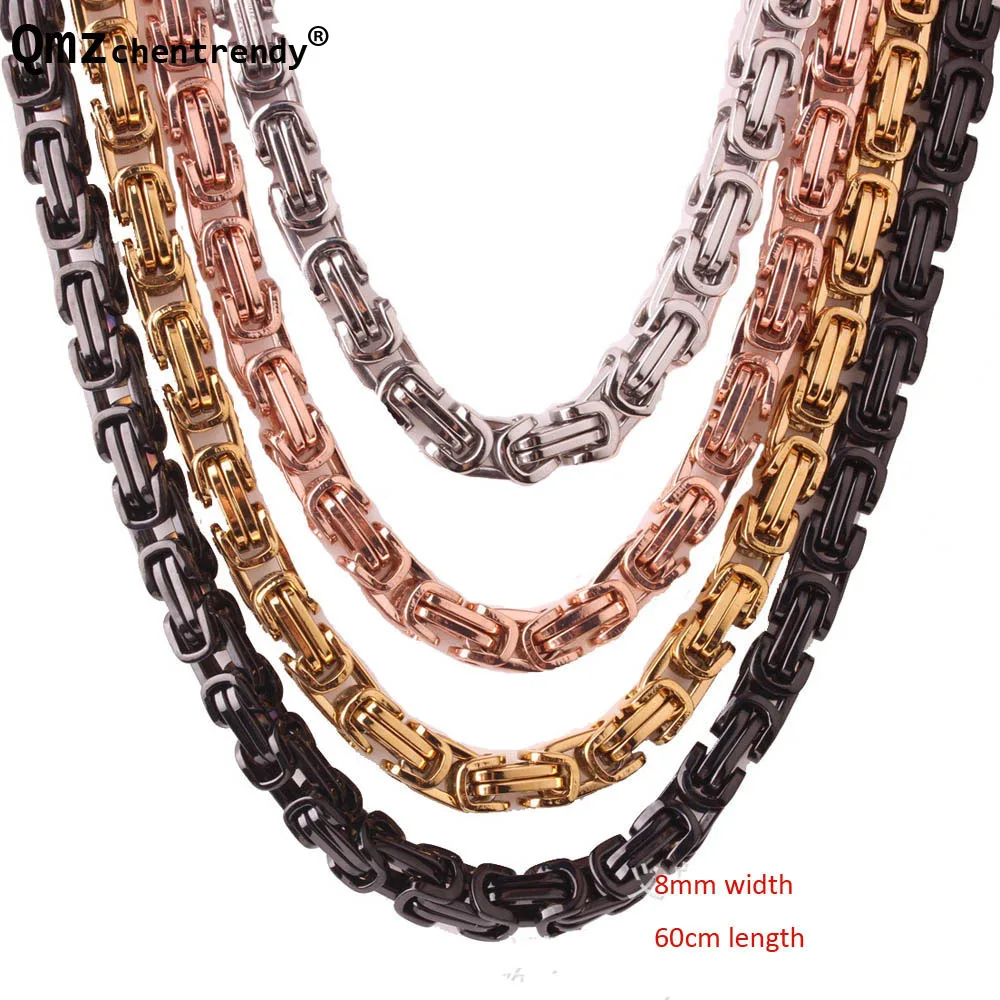 Mens Necklace Gold Black Silver Color 316L Stainless Steel Byzantine Box Chain Vintage Jewelry For Boy Gift
Mens Necklace Gold Black Silver Color 316L Stainless Steel Byzantine Box Chain Vintage Jewelry For Boy Gift