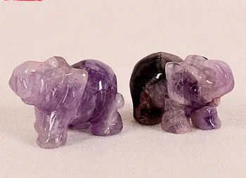 Natural quartz crystal dream amethyst carving animal elephant household furnishings
Natural quartz crystal dream amethyst carving animal elephant household furnishings