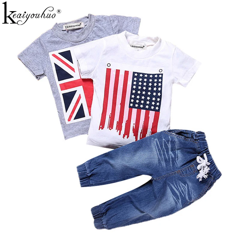 KEAIYOUHUO 2018 Boys Clothes Sets 3Pcs Kids Clothes Summer Children Clothing Sets Baby Boys Sport Suits Toddler T-shirt+Jeans
KEAIYOUHUO 2018 Boys Clothes Sets 3Pcs Kids Clothes Summer Children Clothing Sets Baby Boys Sport Suits Toddler T-shirt+Jeans