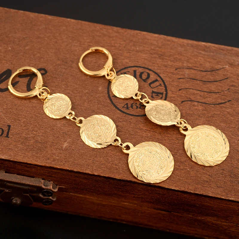 coin Earrings Gold Color Africa Dubai Muslim charms Jewelry Women girls wedding bridal party jewellery Earrings gifts
coin Earrings Gold Color Africa Dubai Muslim charms Jewelry Women girls wedding bridal party jewellery Earrings gifts
