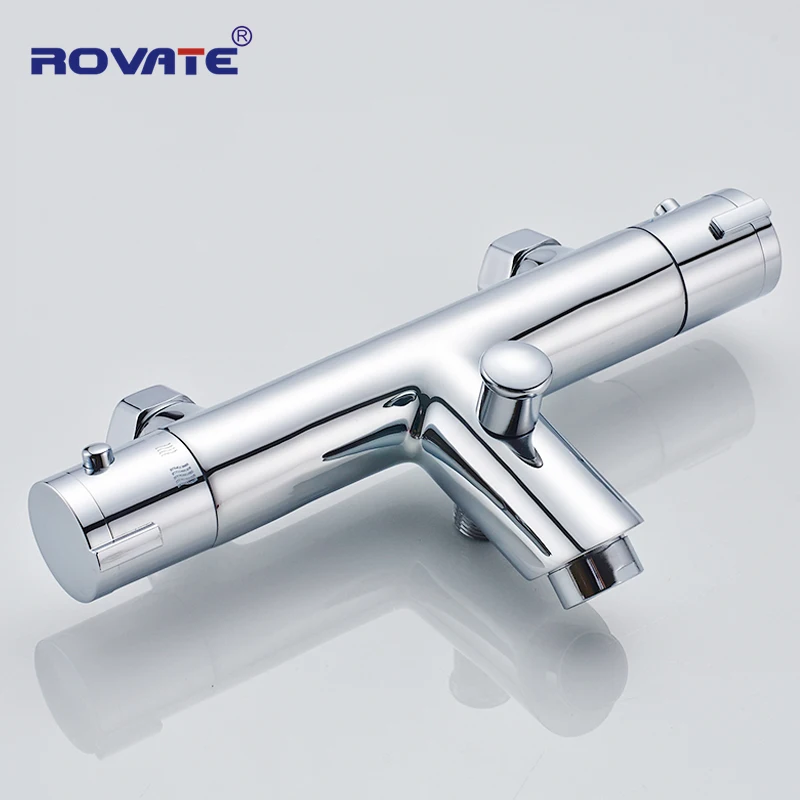 ROVATE Bathtub Shower Faucet Constant Temperature Wall Mounted Dual Handle Auto Thermostat Control Bath Mixer Tap for Bathroom
ROVATE Bathtub Shower Faucet Constant Temperature Wall Mounted Dual Handle Auto Thermostat Control Bath Mixer Tap for Bathroom