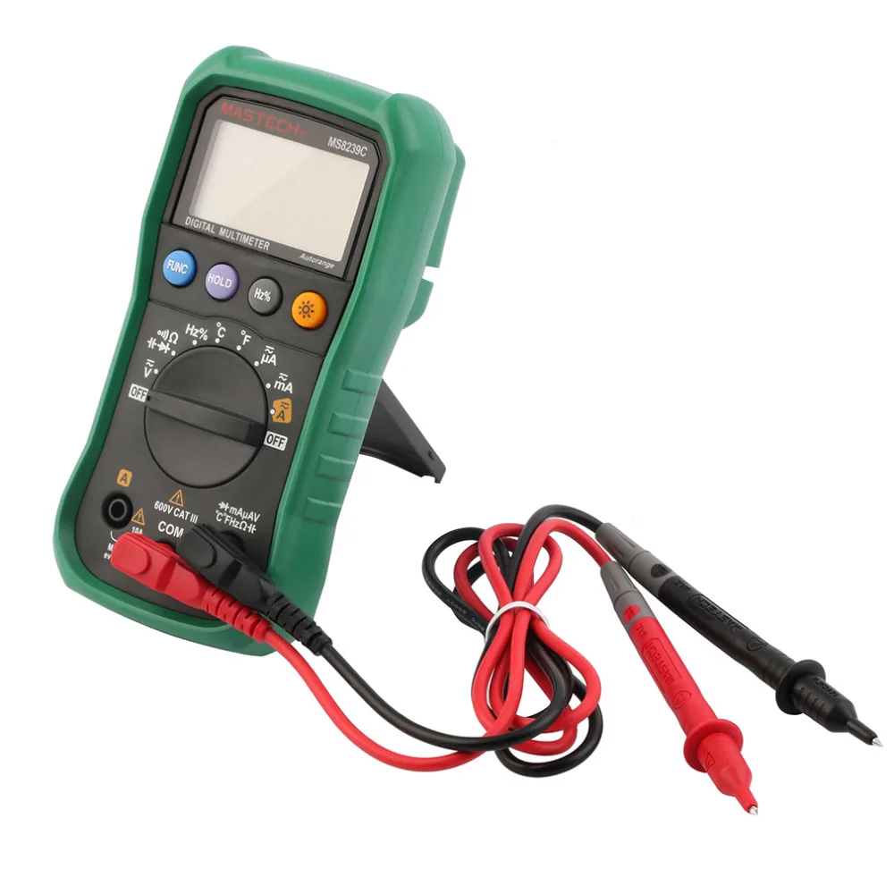 2017 MASTECH Handheld Auto range Digital Multimeter AC DC Voltage Current Capacitance Frequency Temperature Tester