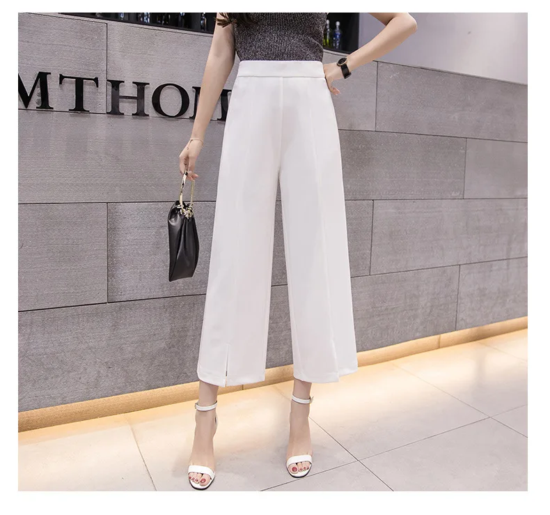 2019 Women Casual Loose Wide Leg Pants Womens Elegant Fashion Trousers Female White/Black Color Females New Pants NS4288
2019 Women Casual Loose Wide Leg Pants Womens Elegant Fashion Trousers Female White/Black Color Females New Pants NS4288