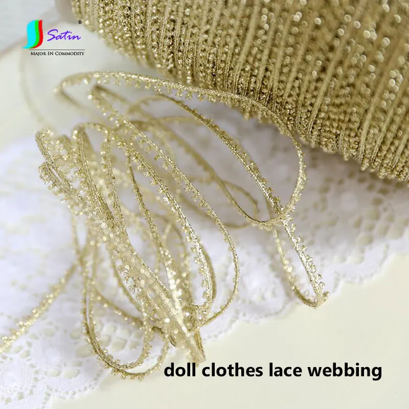 High Quality Doll Clothes Hat Dress Lace Accessories Webbing Gold Circle Retro Doll Skirt Decorative Lace Ribbon 10Yards A0160F
High Quality Doll Clothes Hat Dress Lace Accessories Webbing Gold Circle Retro Doll Skirt Decorative Lace Ribbon 10Yards A0160F