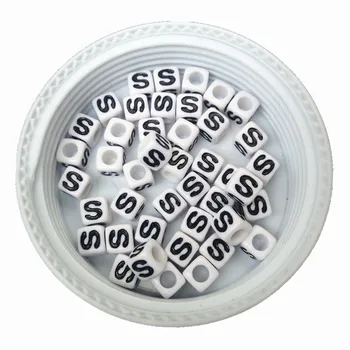Free Shipping Black Single Letter B Printing White Acrylic Alphabet Beads 7*7MM 1800PCS Big Hole Square Cube Name Bracelet Beads
Free Shipping Black Single Letter B Printing White Acrylic Alphabet Beads 7*7MM 1800PCS Big Hole Square Cube Name Bracelet Beads
