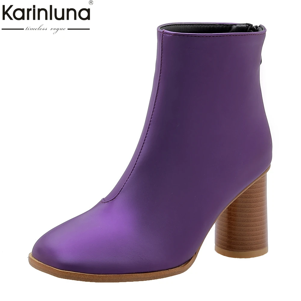 Women's Big Size 32-48 Fashion Hot Sale Shoes Women Boots Female Chunky High Heels Purple Ankle Boots Woman Shoes
Women's Big Size 32-48 Fashion Hot Sale Shoes Women Boots Female Chunky High Heels Purple Ankle Boots Woman Shoes