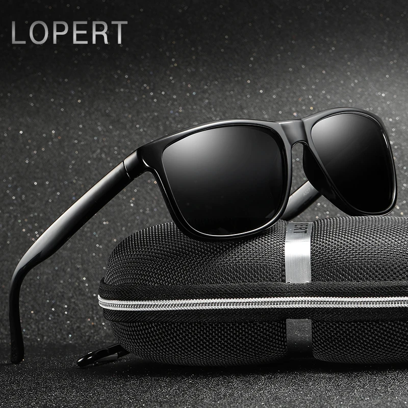 Lopert бренд классический дизайн поляризованных солнцезащитных очков площади Для