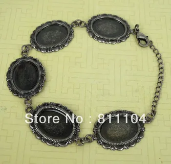 13x18mm Gunmetal Black Plated Copper Blank Bases Oval Bezel Tray Buckle Clasp Chain Bracelet Settings Blank Wholesale
13x18mm Gunmetal Black Plated Copper Blank Bases Oval Bezel Tray Buckle Clasp Chain Bracelet Settings Blank Wholesale
