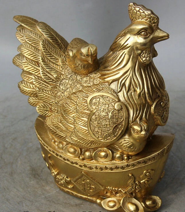 zhaorui88K612<<<8" Chinese Folk Brass Wealth Fu Zodiac Year Rooster Cock Son Yuan Bao Bat Statue
zhaorui88K612<<<8" Chinese Folk Brass Wealth Fu Zodiac Year Rooster Cock Son Yuan Bao Bat Statue