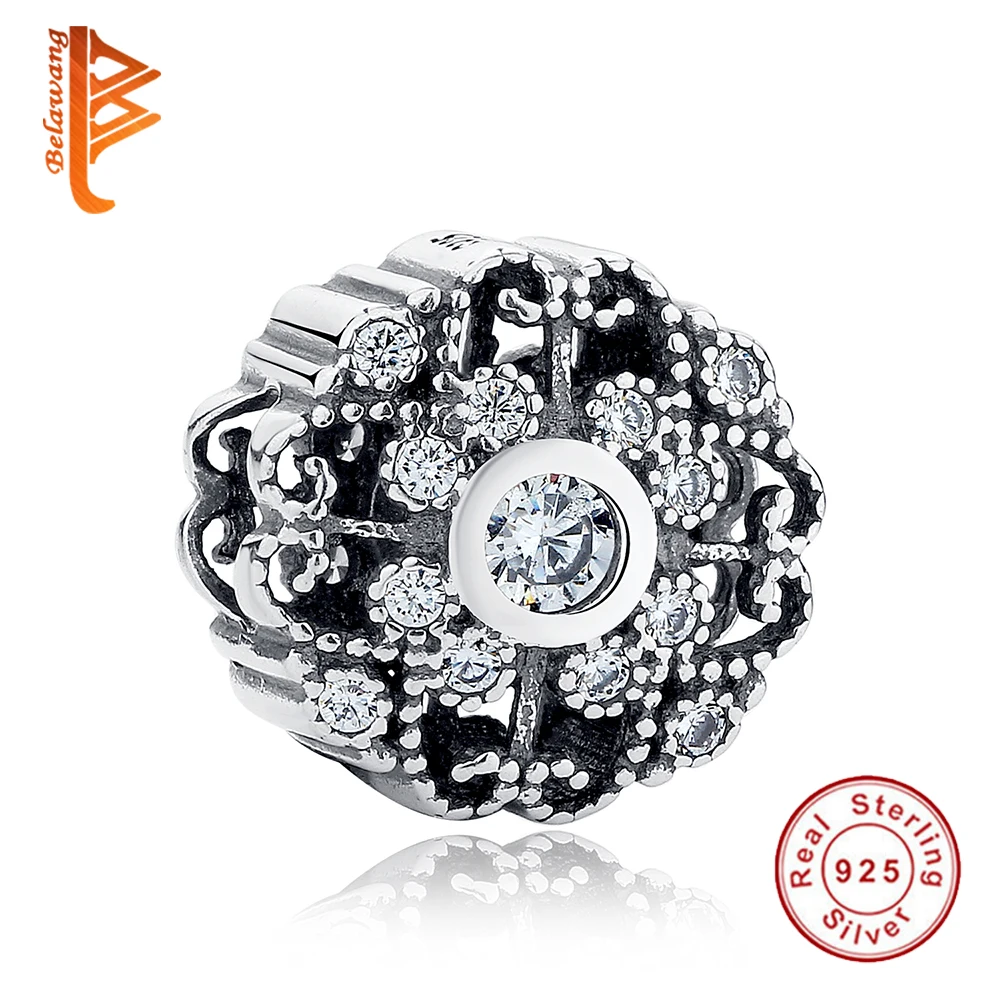 BELAWANG Vintage Elegance 925 Sterling Silver Crystal Flower Beads Charms Fit Original Bangle&Bracelet European Jewelry Making
BELAWANG Vintage Elegance 925 Sterling Silver Crystal Flower Beads Charms Fit Original Bangle&Bracelet European Jewelry Making