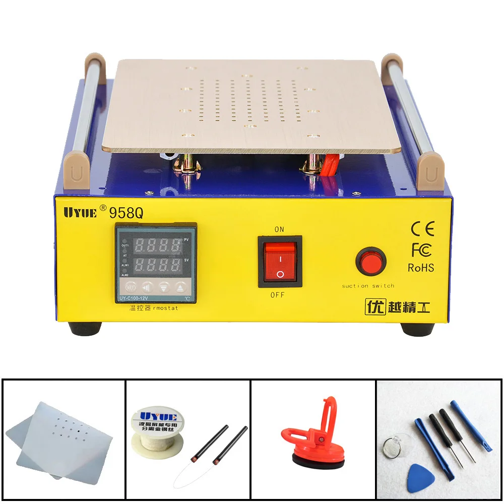 LCD Screen Separator 2 in 1 Multifunction Repair Machine Set Built-in Vacuum Pump For Samsung iPad Touch Screen Refurbished 958Q
LCD Screen Separator 2 in 1 Multifunction Repair Machine Set Built-in Vacuum Pump For Samsung iPad Touch Screen Refurbished 958Q