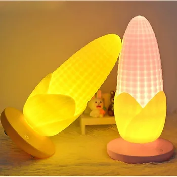 Corn Night Light 3 Mode Dimmable USB Rechargeable Bedside Lamp Bulb Touch Sensor Creative Charging Radish Night Lamp
Corn Night Light 3 Mode Dimmable USB Rechargeable Bedside Lamp Bulb Touch Sensor Creative Charging Radish Night Lamp