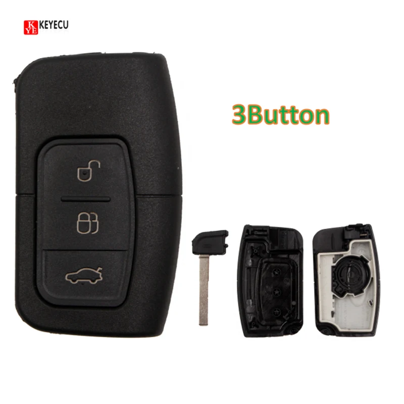 KEYECU Smart Remote Car Key Shell Case Fob Covers 3 Button for Focus Mondeo Galaxy S-Max HU101 Blade
KEYECU Smart Remote Car Key Shell Case Fob Covers 3 Button for Focus Mondeo Galaxy S-Max HU101 Blade