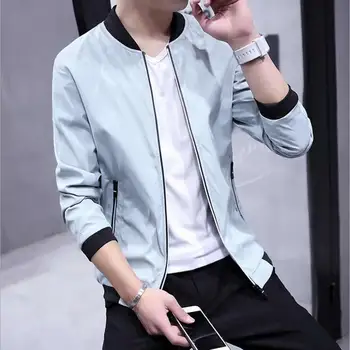 Casual Solid Slim Bomber Jacket 2018 Spring Autumn Long Sleeve Zipper Baseball Jackets Men'S Streetwear Male Outwear Coat
Casual Solid Slim Bomber Jacket 2018 Spring Autumn Long Sleeve Zipper Baseball Jackets Men'S Streetwear Male Outwear Coat