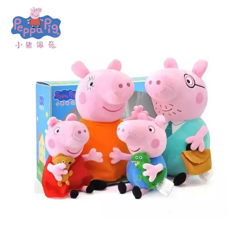 Original Genuine Peppa pig toys George Pig Plush Dad and Mom Peppa Family friend P lush Dolls Toys Party decoration plush toys
Original Genuine Peppa pig toys George Pig Plush Dad and Mom Peppa Family friend P lush Dolls Toys Party decoration plush toys