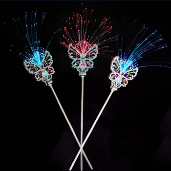 Cute Girls LED Flashing Fiber Optics Fairy Princess Magic Wand Sticks Cosplay Accessories Children's Day Gift
Cute Girls LED Flashing Fiber Optics Fairy Princess Magic Wand Sticks Cosplay Accessories Children's Day Gift