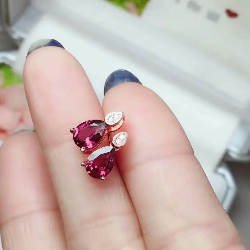 SHILOVEM 925 sterling silver Natural magnalium garnet stud earrings fine Jewelry women wedding wholesale 5*7mm tfe050701agsm
SHILOVEM 925 sterling silver Natural magnalium garnet stud earrings fine Jewelry women wedding wholesale 5*7mm tfe050701agsm