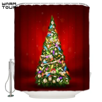 WARMTOUR Shower Curtain Merry Christams Tree Extra Long Fabric Bath Shower Curtains Bathroom Decor with Hooks
WARMTOUR Shower Curtain Merry Christams Tree Extra Long Fabric Bath Shower Curtains Bathroom Decor with Hooks