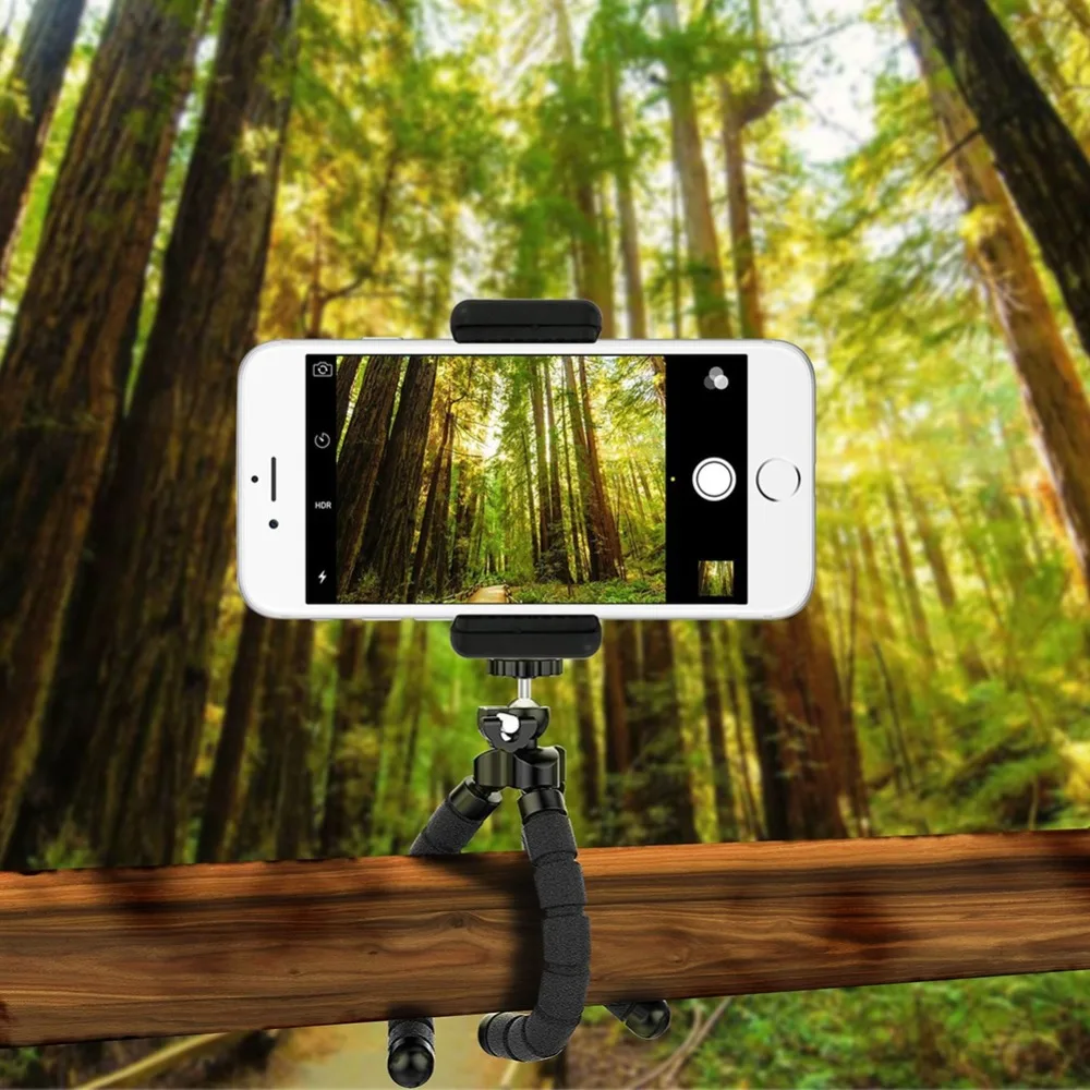 Flexible Sponge Octopus Mini Tripod With Bluetooth Remote Shutter for iPhone mini Camera Tripod 3.55-6 inches Phone Holder Clip
Flexible Sponge Octopus Mini Tripod With Bluetooth Remote Shutter for iPhone mini Camera Tripod 3.55-6 inches Phone Holder Clip