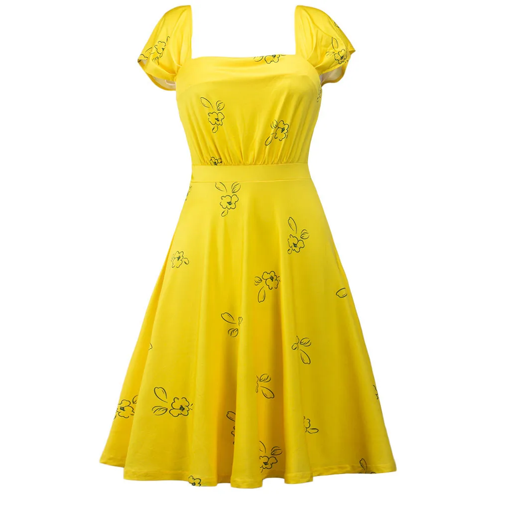 2019 Women's Summer Dress Short Slim female Women Retro Print Halter Sleeveless Evening Party Ball Swing Dress plus size
2019 Women's Summer Dress Short Slim female Women Retro Print Halter Sleeveless Evening Party Ball Swing Dress plus size