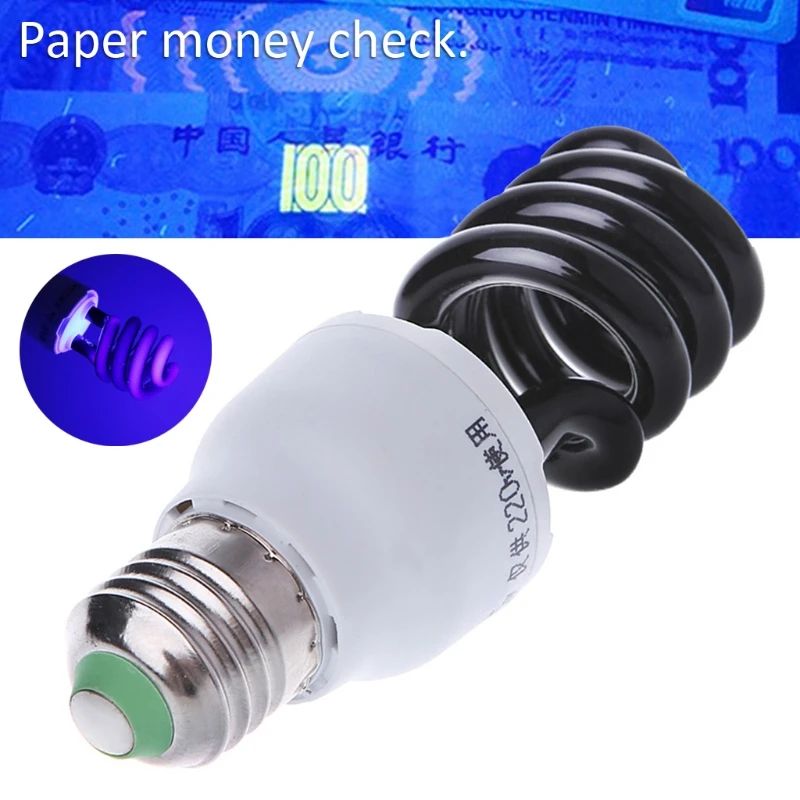 E27 UV Light Bulb Ultraviolet Lamp Fluorescent CFL 5/15/20W Spiral Enegy Saving Black Light Violet Lighting 220V 300-400nm
E27 UV Light Bulb Ultraviolet Lamp Fluorescent CFL 5/15/20W Spiral Enegy Saving Black Light Violet Lighting 220V 300-400nm