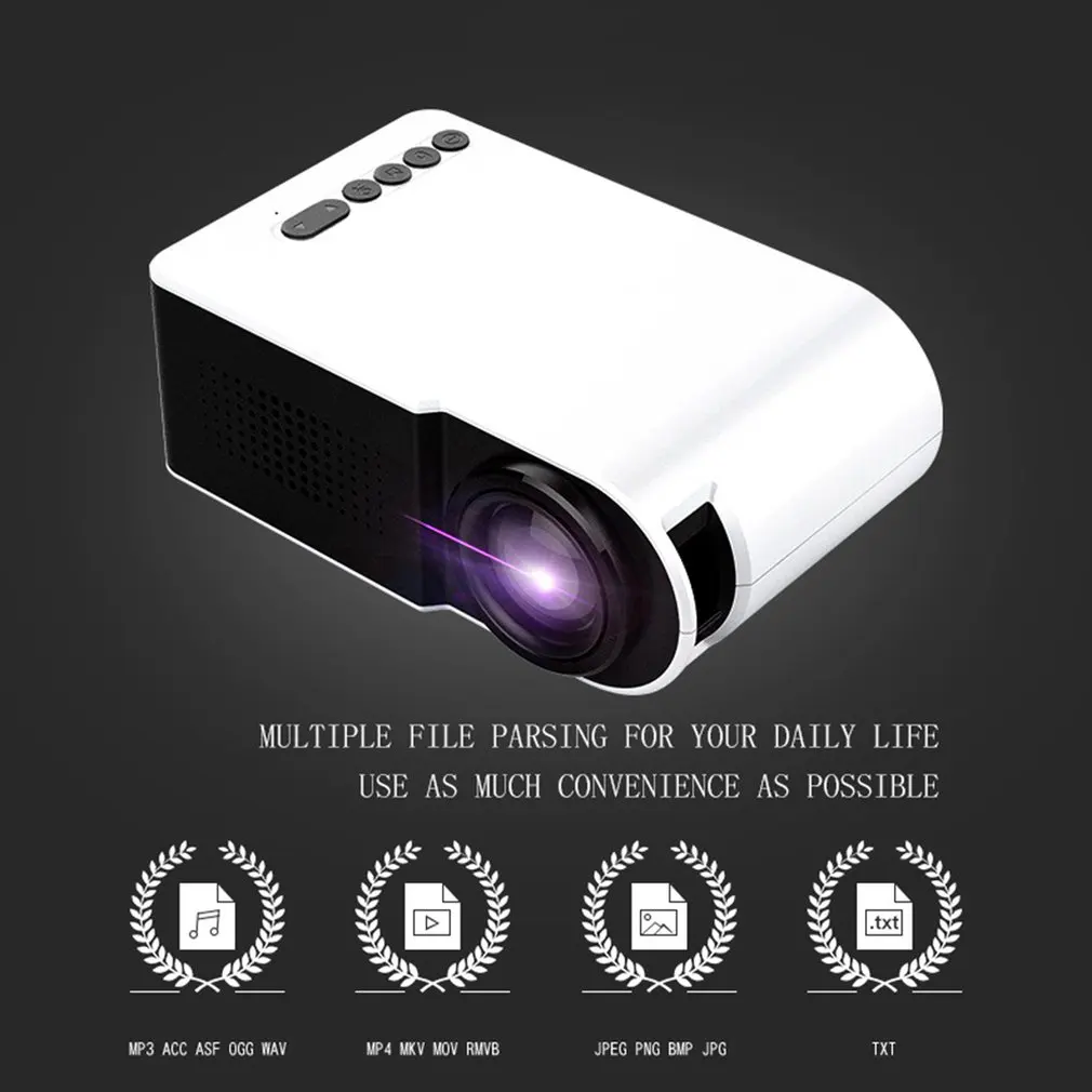 UK Plug LED Mini Portable Projector 1080P HD Projection Yg210 Household Micro Mini Projector For Lesiure White 
UK Plug LED Mini Portable Projector 1080P HD Projection Yg210 Household Micro Mini Projector For Lesiure White