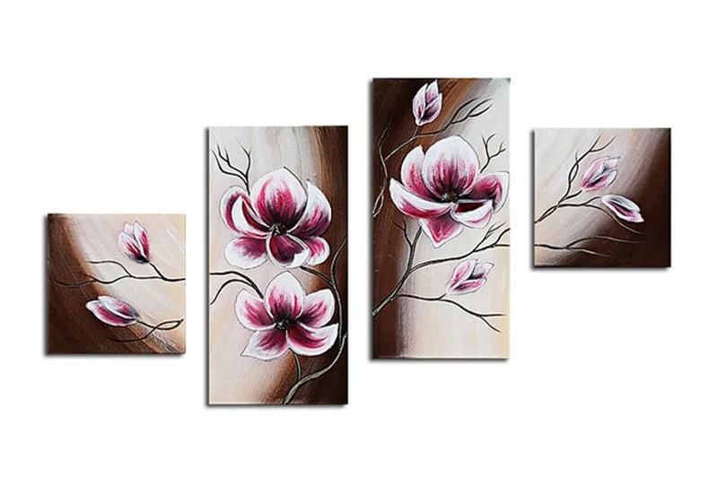 Hand Painted Abstract Flower Oil Painting On Canvas Home Decor Wall Art 4 Panel Pictures Handmade Acrylic Floral Paintings Set
Hand Painted Abstract Flower Oil Painting On Canvas Home Decor Wall Art 4 Panel Pictures Handmade Acrylic Floral Paintings Set
