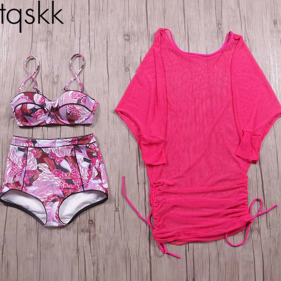 TQSKK 2019 Retro High Waist Bikinis Dress Swimsuit Female Swimwear Women Sexy Bikini Set Swimming Bathing Suits Beach Biquini
TQSKK 2019 Retro High Waist Bikinis Dress Swimsuit Female Swimwear Women Sexy Bikini Set Swimming Bathing Suits Beach Biquini
