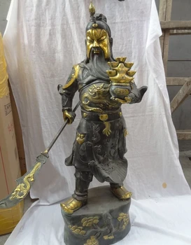 USPS to USA S1337 32" Chinese Bronze Gilt Dragon Head Warrior YuanBao GuanGong GuanYu God Statue
USPS to USA S1337 32" Chinese Bronze Gilt Dragon Head Warrior YuanBao GuanGong GuanYu God Statue
