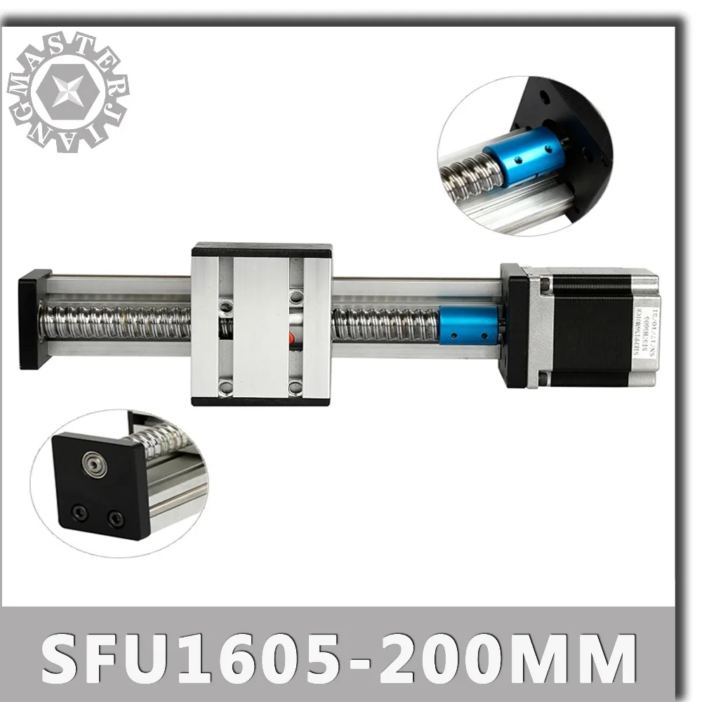 Stage C SFU1605-200mm Linear Guide Rails Linear Actuator System Module Table 200mm Travel Length 200MM CNC Guide SFU1605 StageC
Stage C SFU1605-200mm Linear Guide Rails Linear Actuator System Module Table 200mm Travel Length 200MM CNC Guide SFU1605 StageC