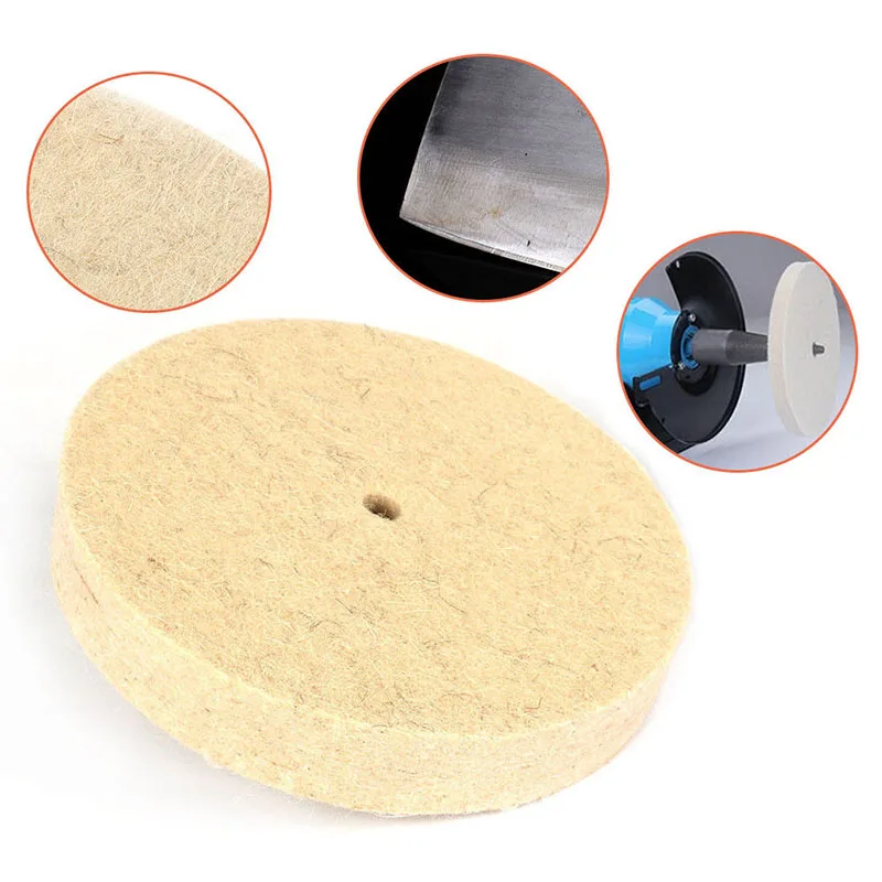 Thickness Drill Grinding Wheel Buffing Felt Wool Polishing Pad Abrasive Disc For Bench Grinder Rotary Tool 10mm Diameter | Инструменты