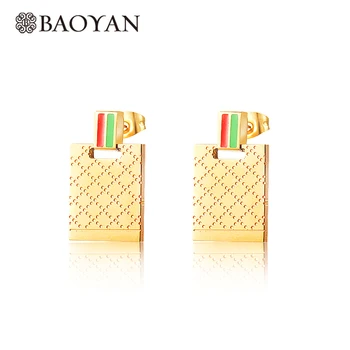 Baoyan Small Gold Silver Titanium Earrings Famous Brand Rectangle Square Stud Earrings Trendy Stainless Steel Earrings For Women
Baoyan Small Gold Silver Titanium Earrings Famous Brand Rectangle Square Stud Earrings Trendy Stainless Steel Earrings For Women