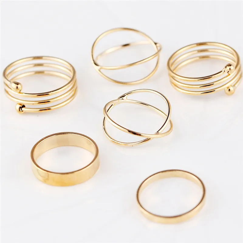 imixlot 6PCS/Set Trendy Metal Golden Ring For Women 3 Sizes Geometry Shape Finger Decorations Temperament Jewelry
imixlot 6PCS/Set Trendy Metal Golden Ring For Women 3 Sizes Geometry Shape Finger Decorations Temperament Jewelry
