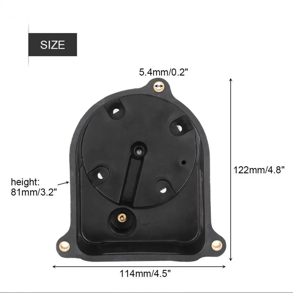 Qiilu Car Auto Distributor Cap /& Distributor Rotor Ignition Kit for Honda Civic 92-00 30102 P54 006