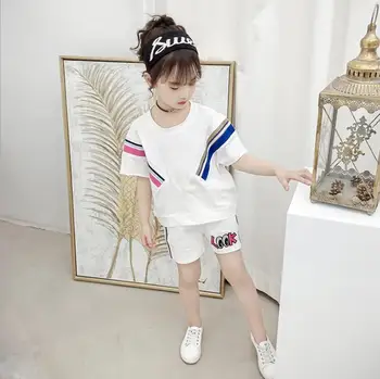 2020 Summer Girls Short Sleeve Shorts Set Children's Sports Two-piece Primary School Pupils Casual Boys 4-12 Years
2020 Summer Girls Short Sleeve Shorts Set Children's Sports Two-piece Primary School Pupils Casual Boys 4-12 Years