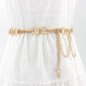 2019 Vintage Women Gold Chain Stretchy Strap Elegant Waist Belt Metal Designer Belt Luxury Chain Waistband Belts for Women
2019 Vintage Women Gold Chain Stretchy Strap Elegant Waist Belt Metal Designer Belt Luxury Chain Waistband Belts for Women