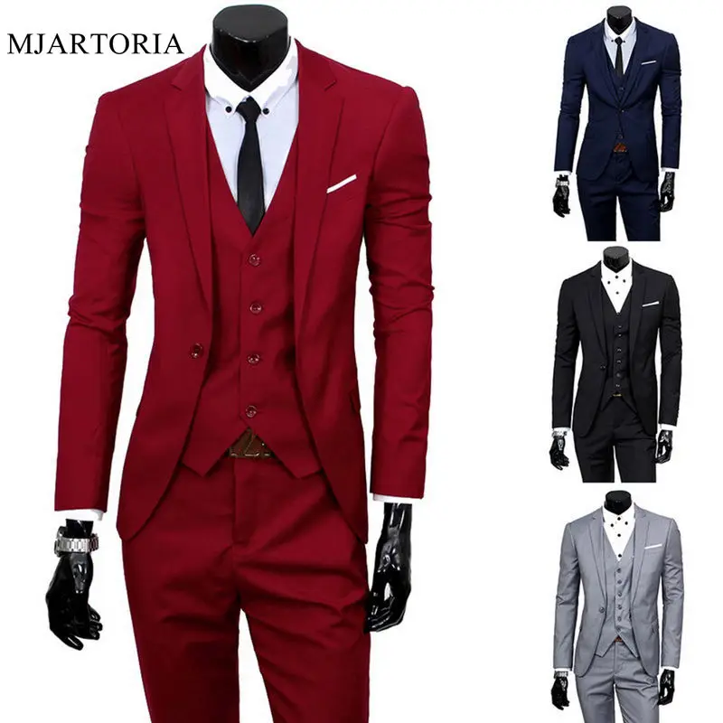 MJARTORIA Male Suits Blazer Slim Business Formal Dress Waistcoat Groom Man Suit Exquisite Weeding Office Pants Set Thin Blazer
MJARTORIA Male Suits Blazer Slim Business Formal Dress Waistcoat Groom Man Suit Exquisite Weeding Office Pants Set Thin Blazer