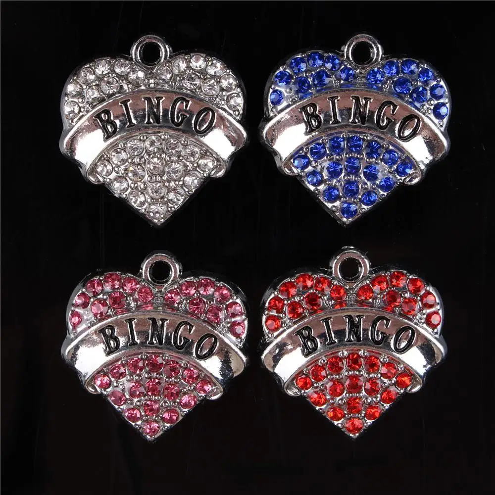 Multi Color BINGO Sweet Heart Letter Crystal Charm Pendant For DIY Necklace Bracelet Jewelry Making Creative Accessories
Multi Color BINGO Sweet Heart Letter Crystal Charm Pendant For DIY Necklace Bracelet Jewelry Making Creative Accessories