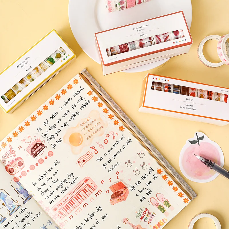 10 pcs/lot Colour Life Series Masking Washi Tape set Decorative Adhesive Tape Decora Diy Scrapbooking Sticker Label
10 pcs/lot Colour Life Series Masking Washi Tape set Decorative Adhesive Tape Decora Diy Scrapbooking Sticker Label