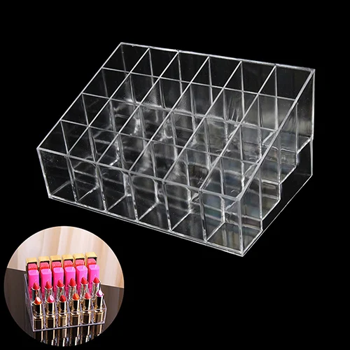 24 Grid Lipstick Storage Box Acrylic Transparent Makeup Organizer Cosmetic Display Stand Lipstick Holder 1PCS
24 Grid Lipstick Storage Box Acrylic Transparent Makeup Organizer Cosmetic Display Stand Lipstick Holder 1PCS
