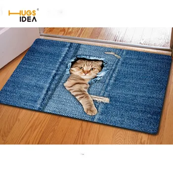 HUGSIDEA 3D Cute Denim Animal Cat Dog Print Home Floor Carpets Non-slip Rugs Doormat for Living Room Kitchen Entrance Alfombras
HUGSIDEA 3D Cute Denim Animal Cat Dog Print Home Floor Carpets Non-slip Rugs Doormat for Living Room Kitchen Entrance Alfombras